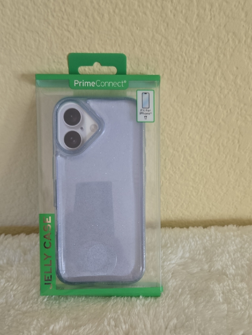 Light Purple Glitter Jelly Case for iPhone 17